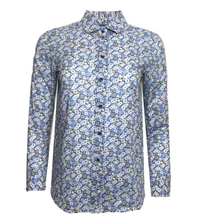 Saint Laurent Floral Cotton Shirt. Size 36FR