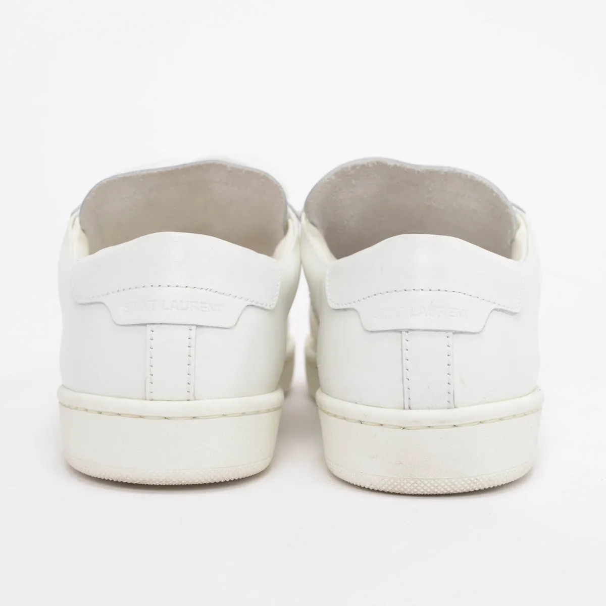 Saint Laurent White Leather Court Classic Sneakers 35