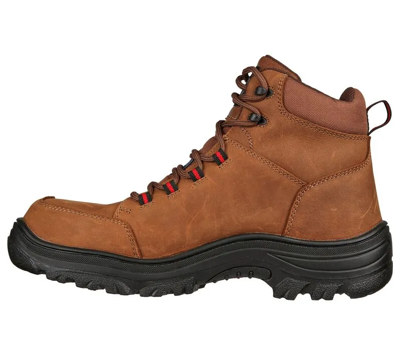 'Skechers' Men's Work: 6" Burgin-Benafick EH WP Steel Toe - Dark Brown (Wide)