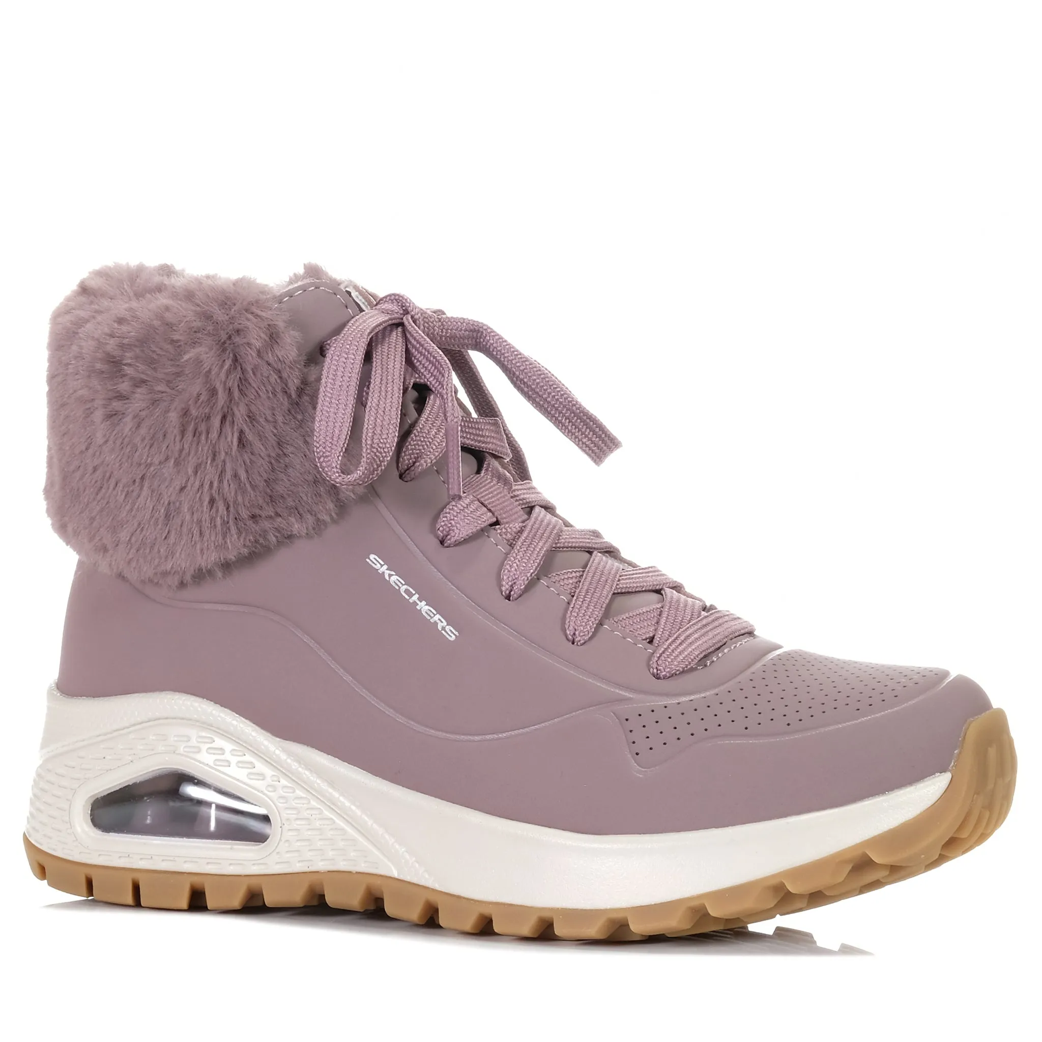 Sure! Heres an optimized title for the Skechers Uno Rugged - Fall Air 167274 in Mauve:

**Skechers Uno Rugged Fall Air 167274 Womens Sneakers - Stylish Mauve Casual Comfort Shoes**