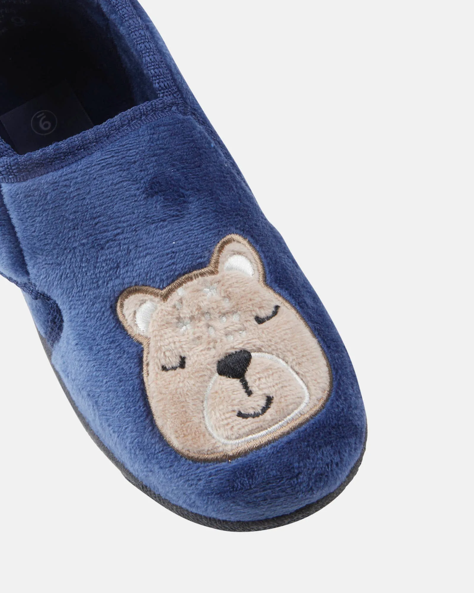 Sleepy Bear Slippers Navy