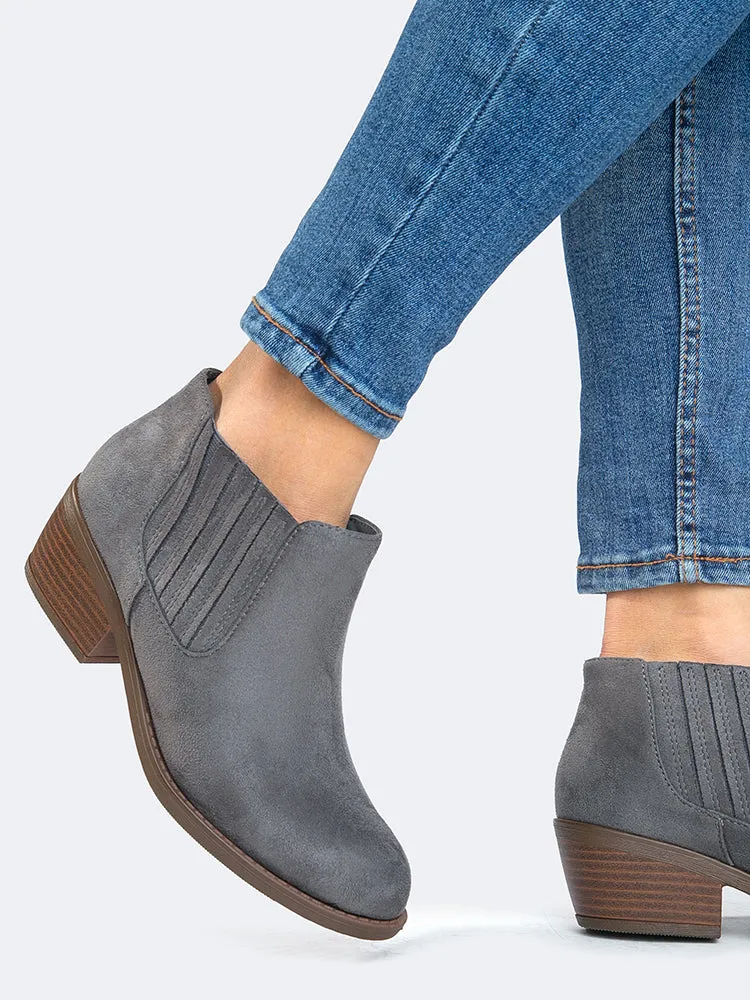 Slip On Ankle Booties