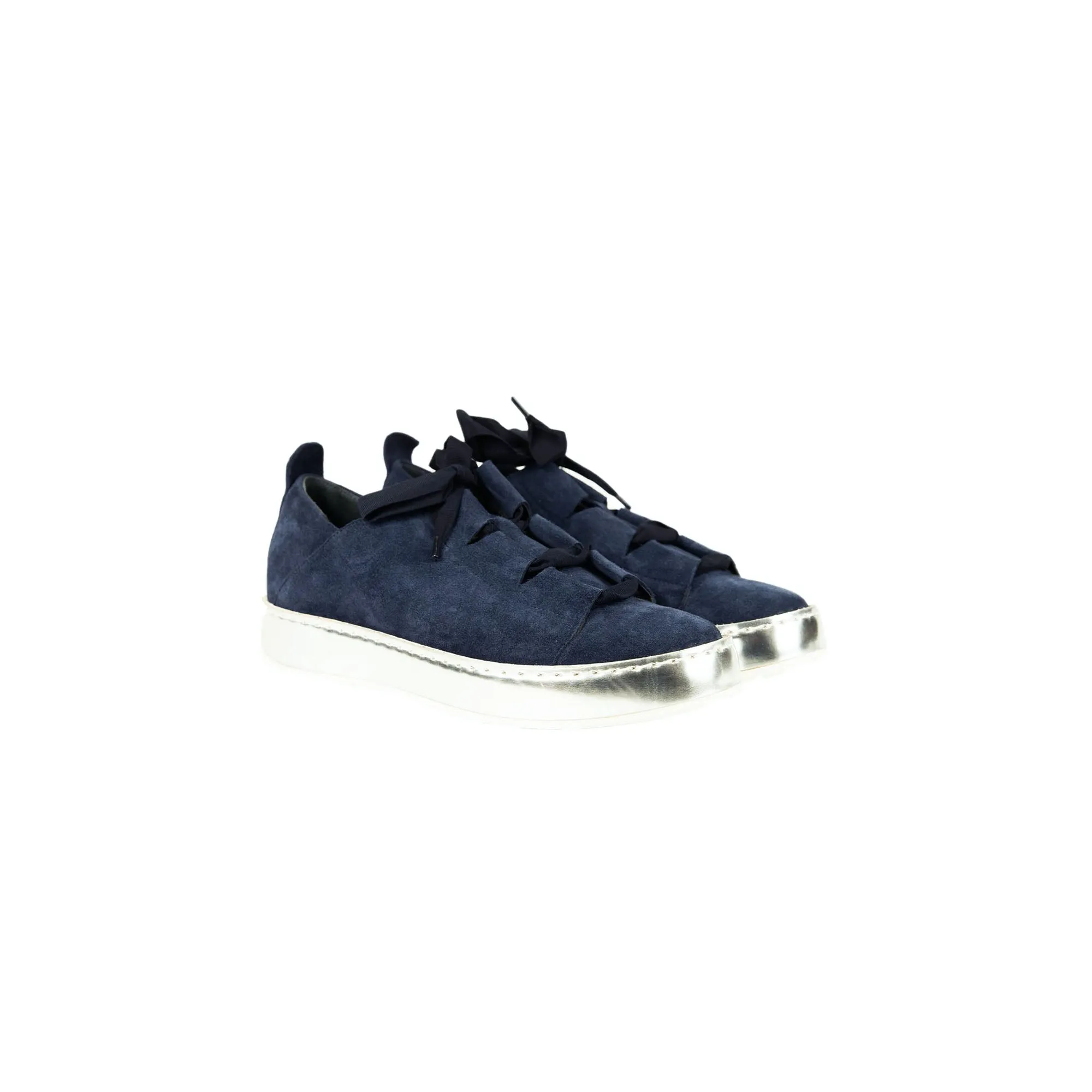 Sneaker Lacci Suede Deep Blue