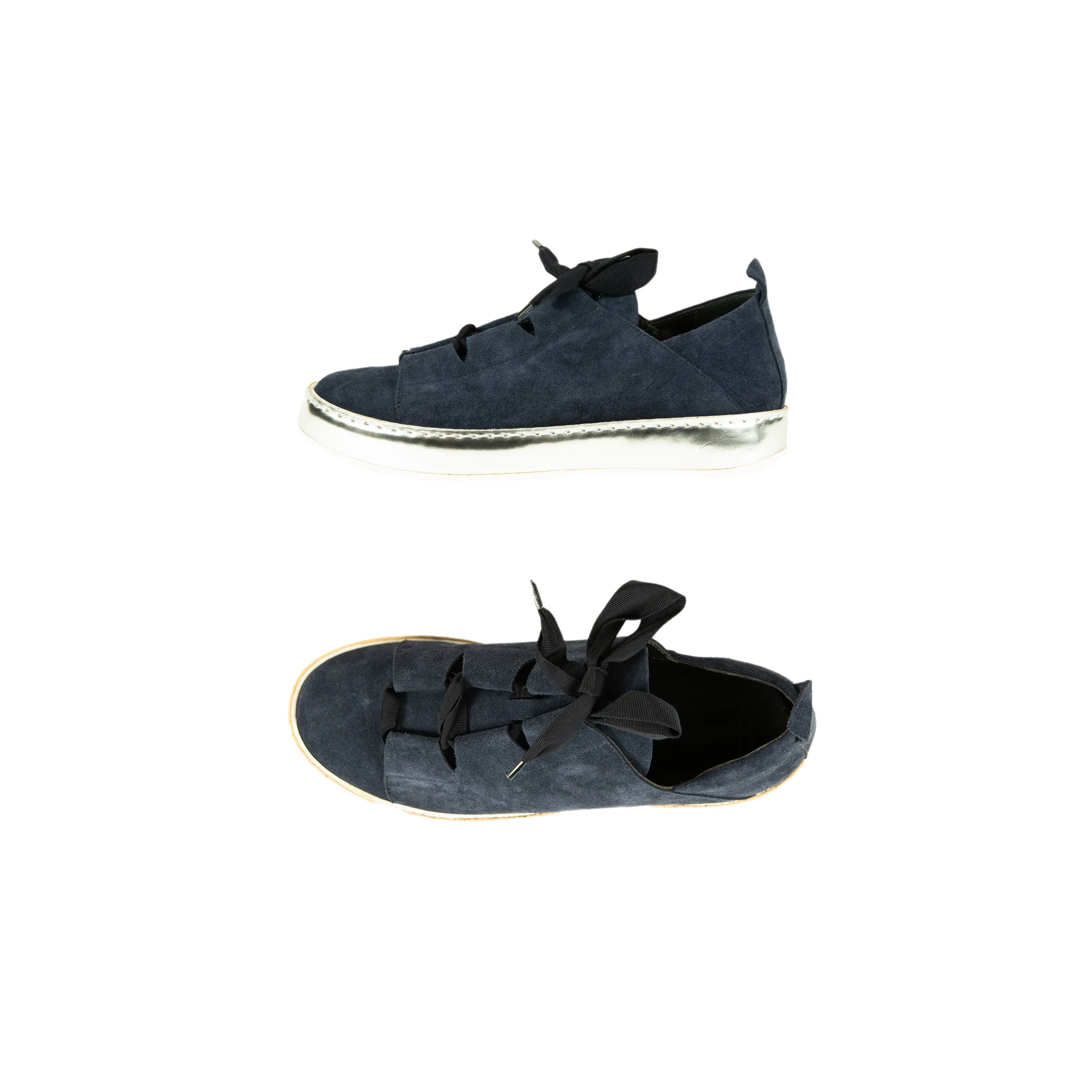 Sneaker Lacci Suede Deep Blue