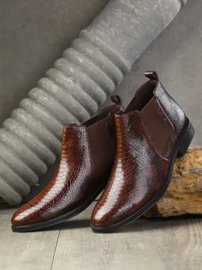 Virtus Brown Chelsea Boots