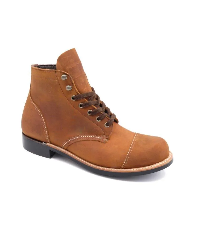 W.M Moorby Men Toe Cap Service Boot (2824) Whisky Kodiak