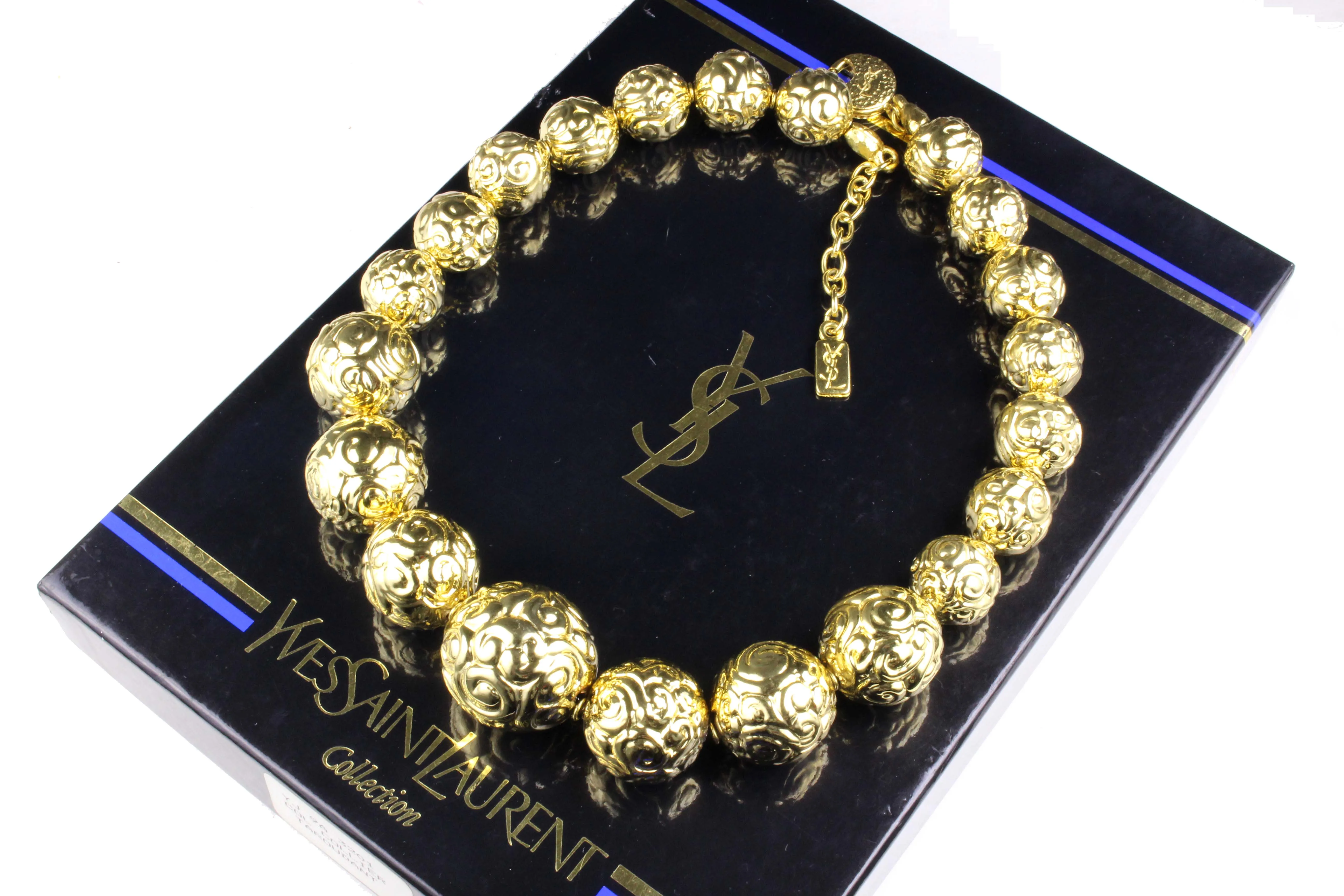 YVES SAINT LAURENT ball necklace