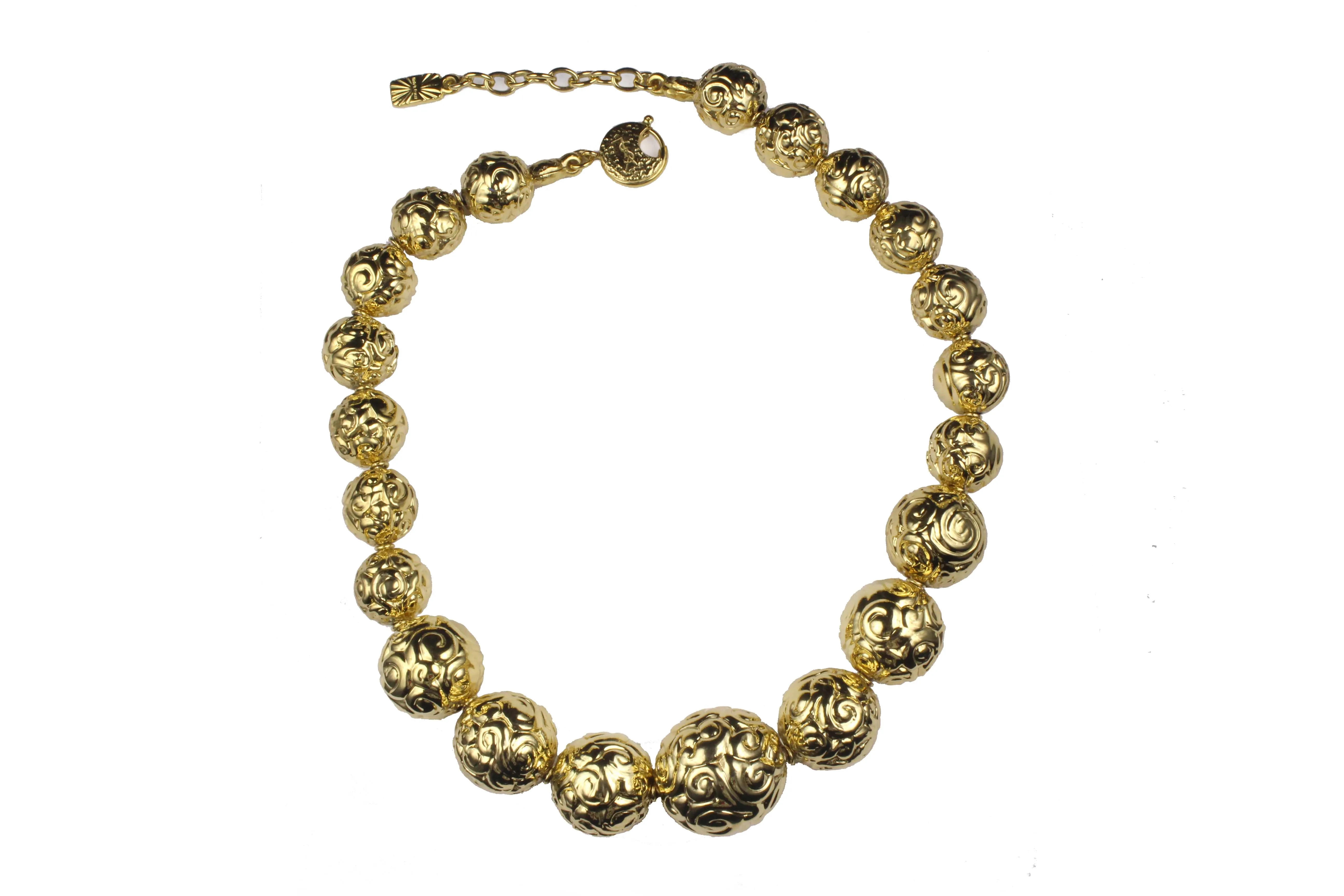 YVES SAINT LAURENT ball necklace