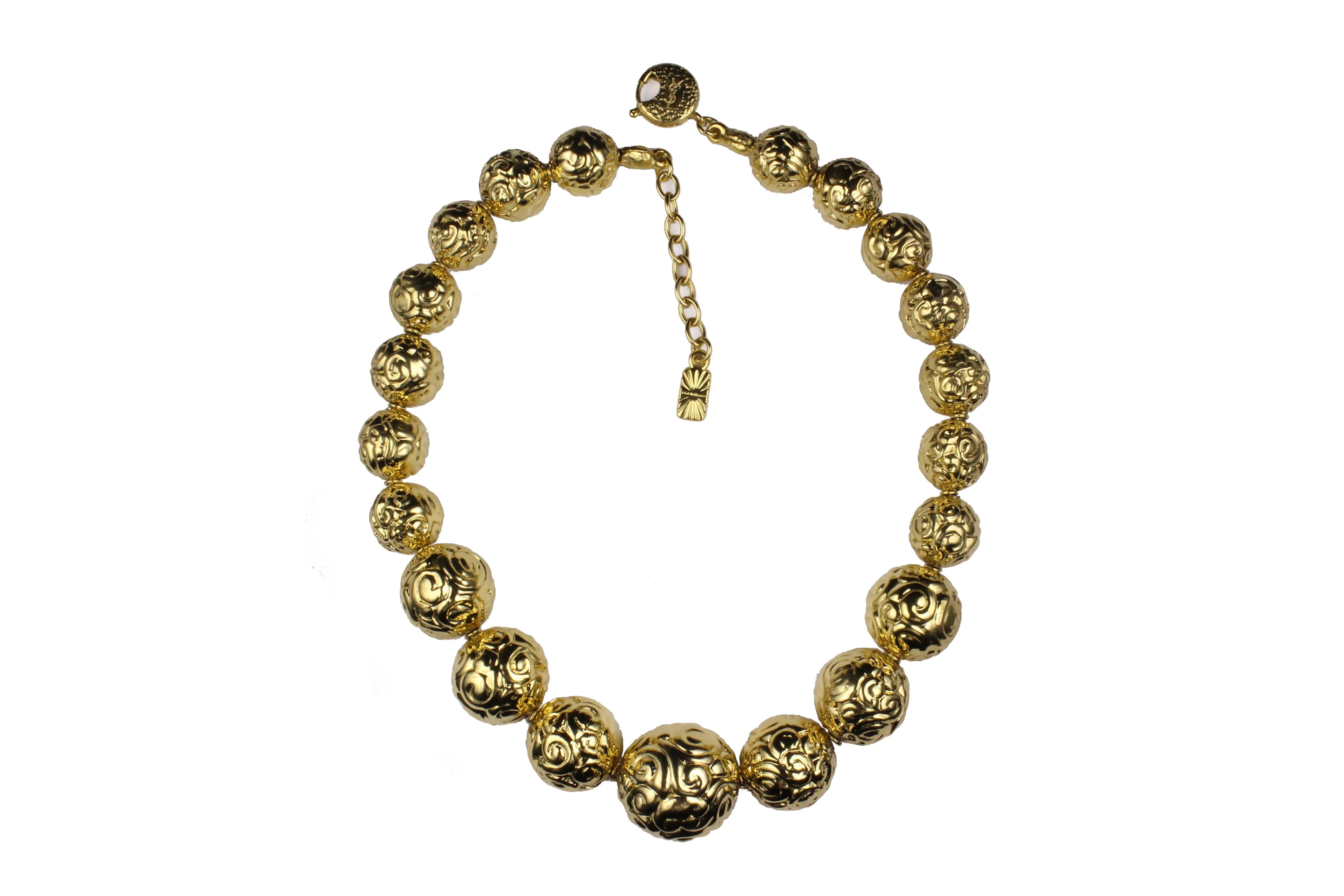 YVES SAINT LAURENT ball necklace