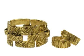 YVES SAINT LAURENT bracelet and earrings set