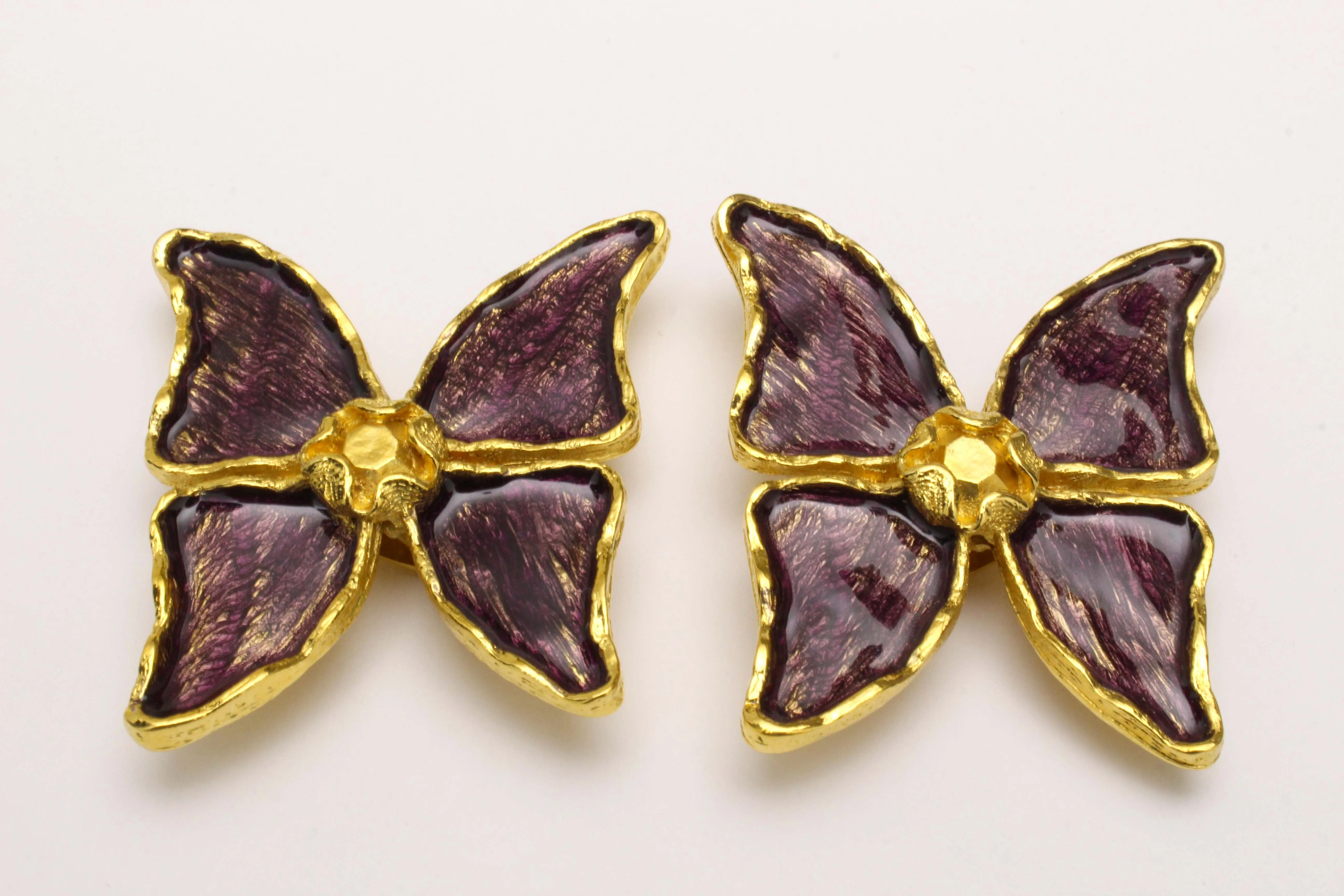 YVES SAINT LAURENT butterfly earrings