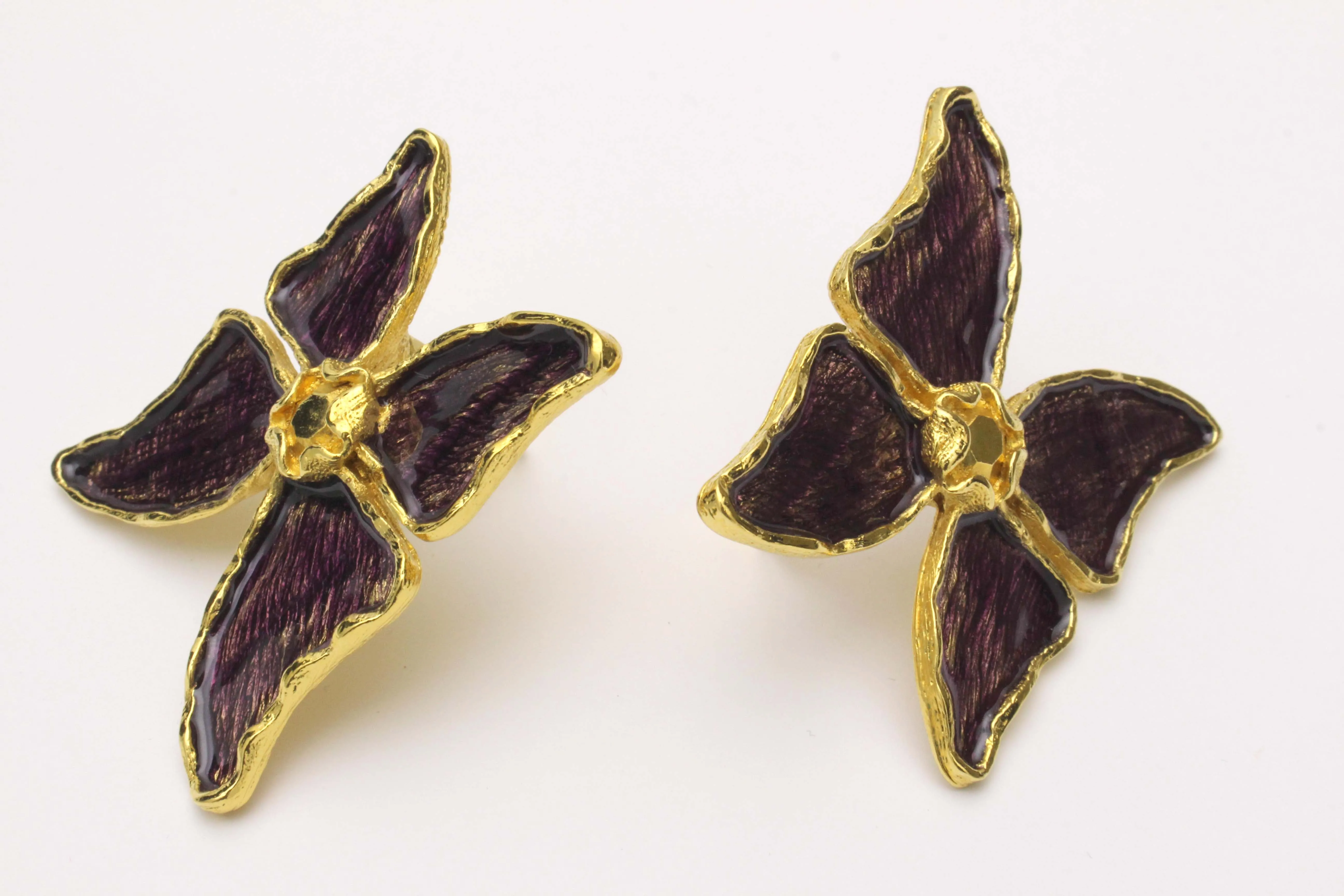 YVES SAINT LAURENT butterfly earrings