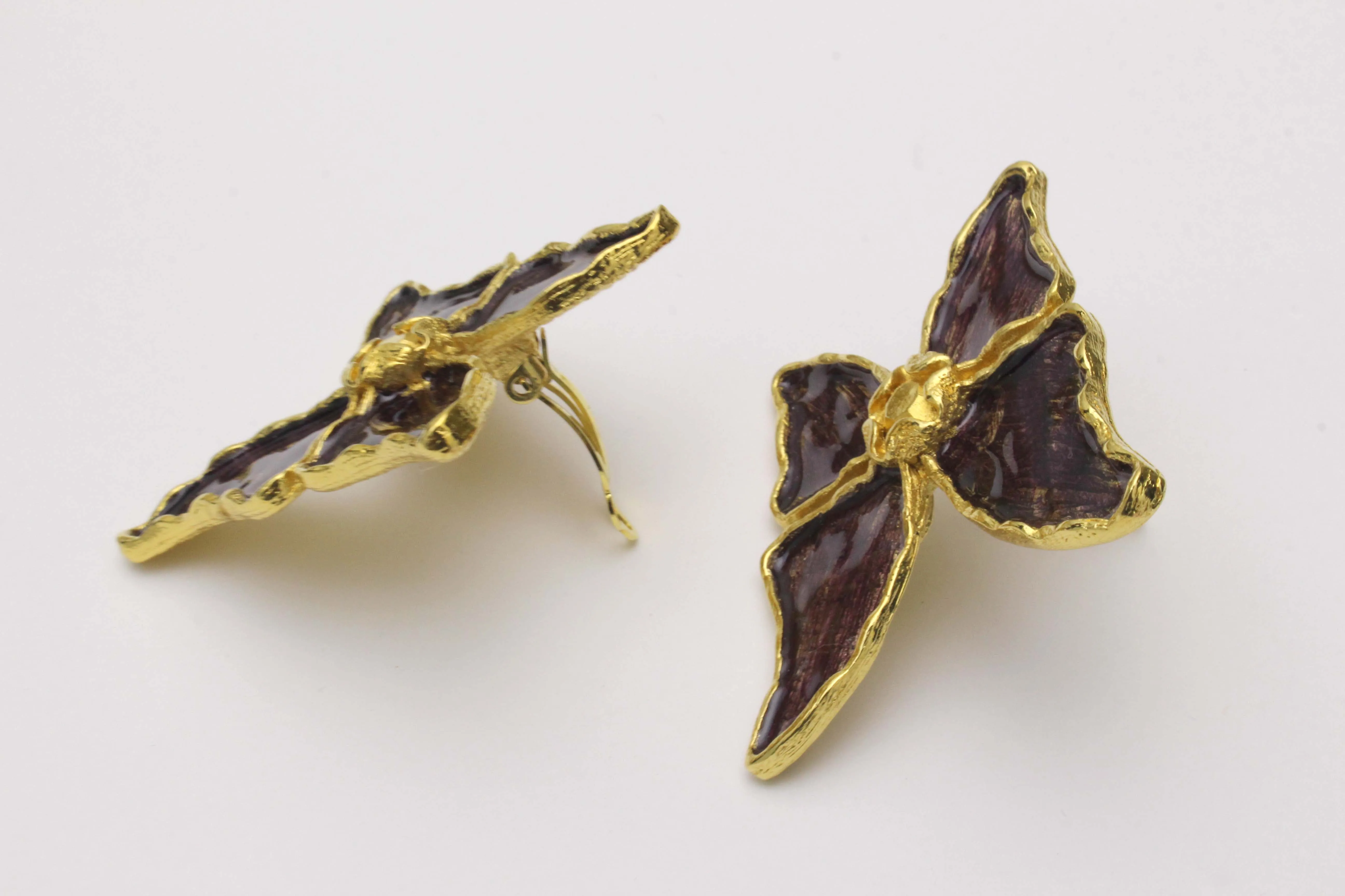 YVES SAINT LAURENT butterfly earrings