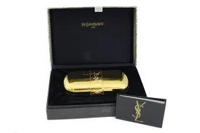 Yves Saint Laurent gold plated minaudière